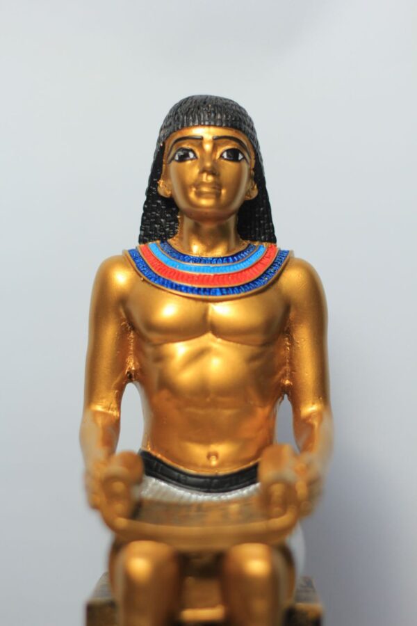 Ancient Egyptian writer polyester statues