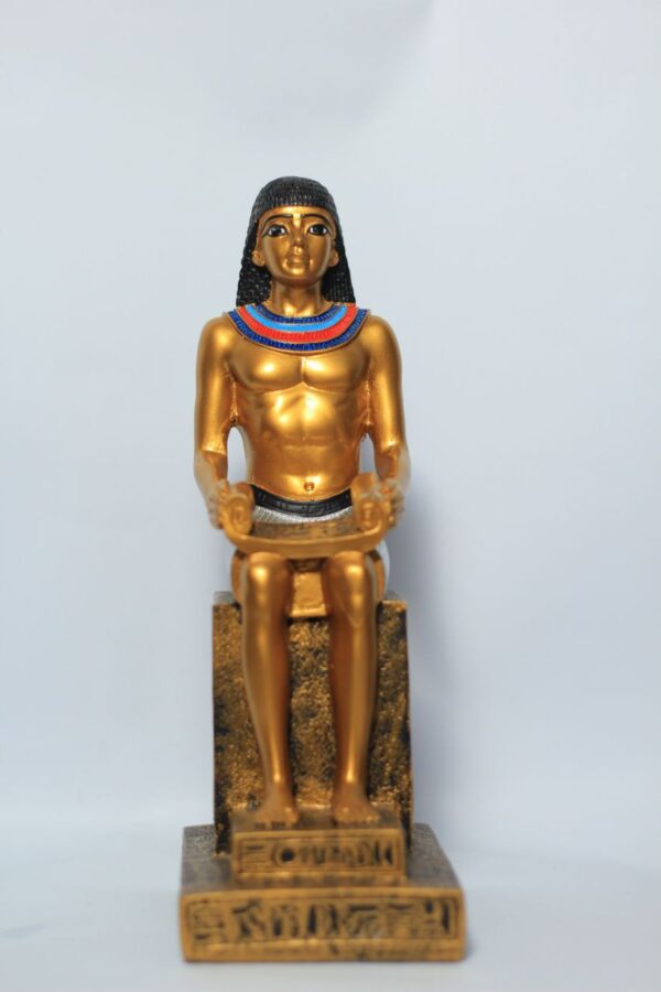 Ancient Egyptian writer polyester statues