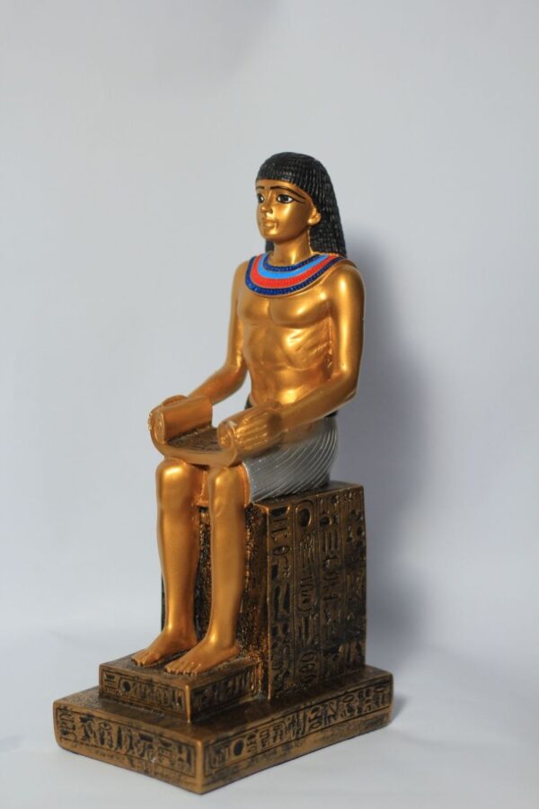 Ancient Egyptian writer polyester statues